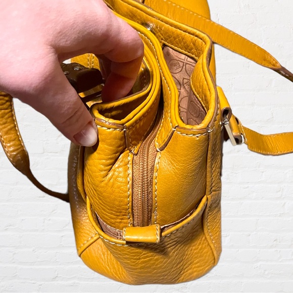 FOSSIL | Genuine Pebbled Leather | Blackburn Satchel Handbag - Picture 5 of 15